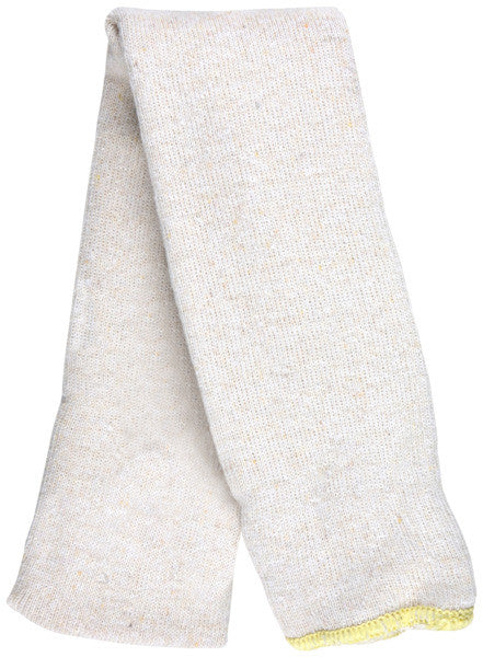Cotton Arm Sleeve, 18-Inch, Lightweight Single-Ply, Natural