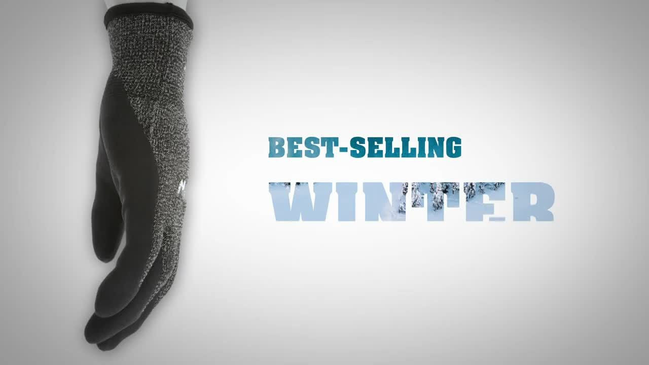 Ninja Ice Insulated Work Gloves, 15-Gauge Nylon, HPT Full Coat, A3 Cut