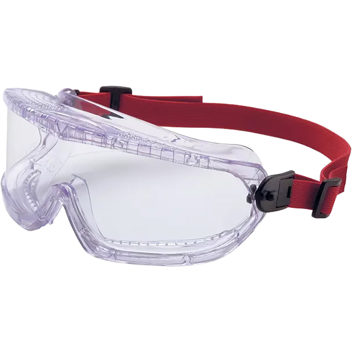 Uvex 11250800 – Direct Vent OTG Impact Goggle with Clear Body, Clear Lens and Anti-Fog Coating - Elastic Headband