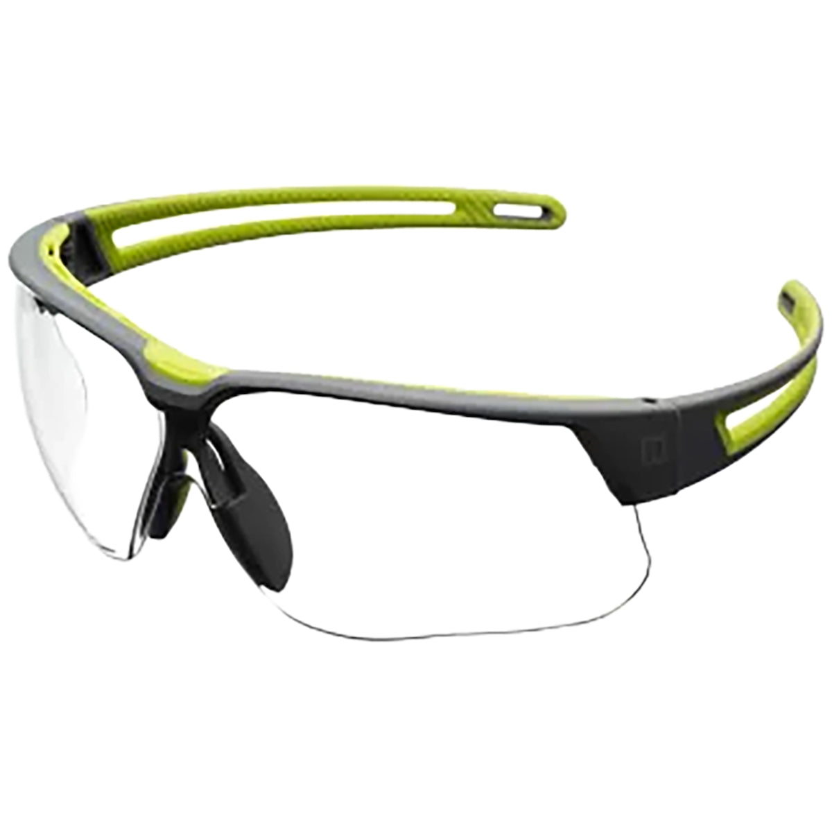 Uvex AS01RD25UD – Semi-Rimless Safety Glasses with Black Frame, Clear Lens with Ultra-Dura® Hardcoat - +2.50 Diopter