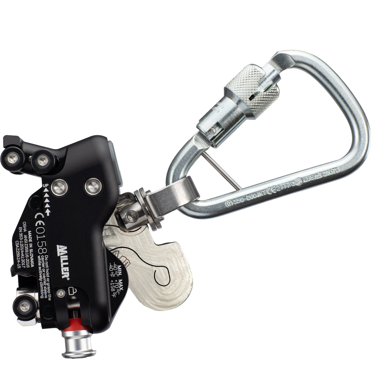 Miller FPH_VR670 – Fall Arrester for Vertical Rail System - Detachable Anywhere Along Rail