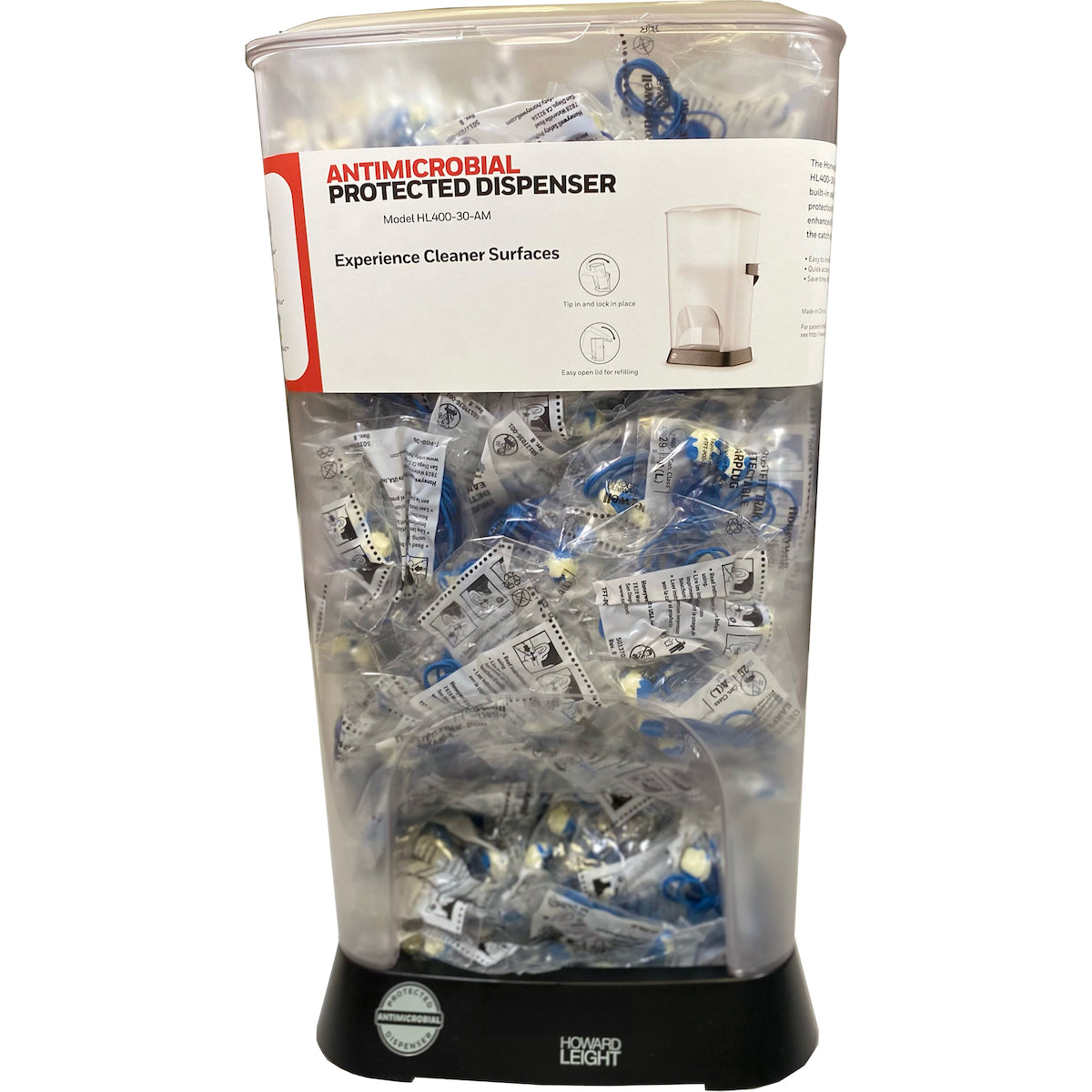 Howard Leight HL400-TFTPOD-30-AM – Prefilled TrustFit® Antimicrobial-Protected Dispenser - TFT-30