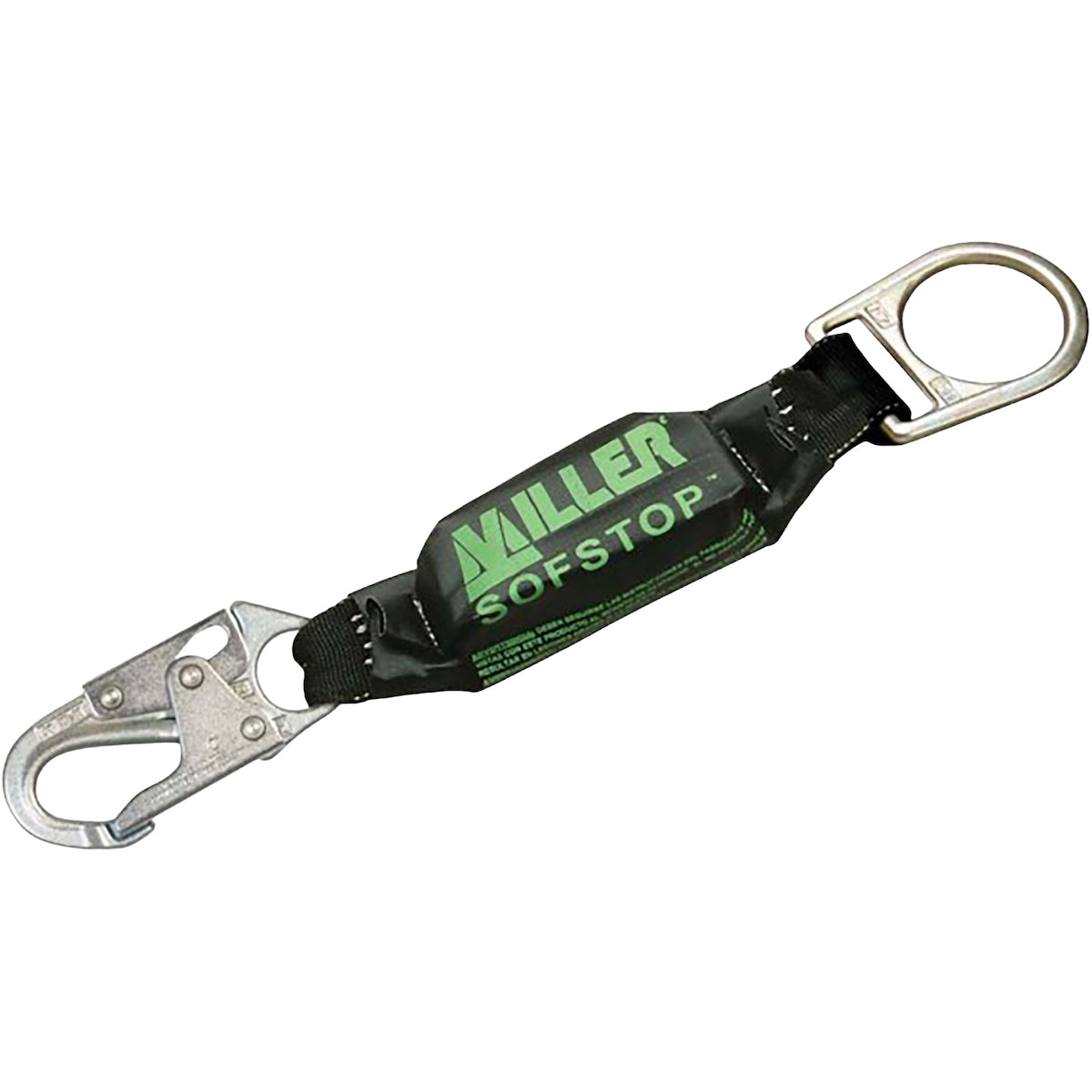 PIP Miller 928LS-Z7 Double Leg Lanyard with SofStop® Double Energy Absorber Pack and Locking Snap Hooks