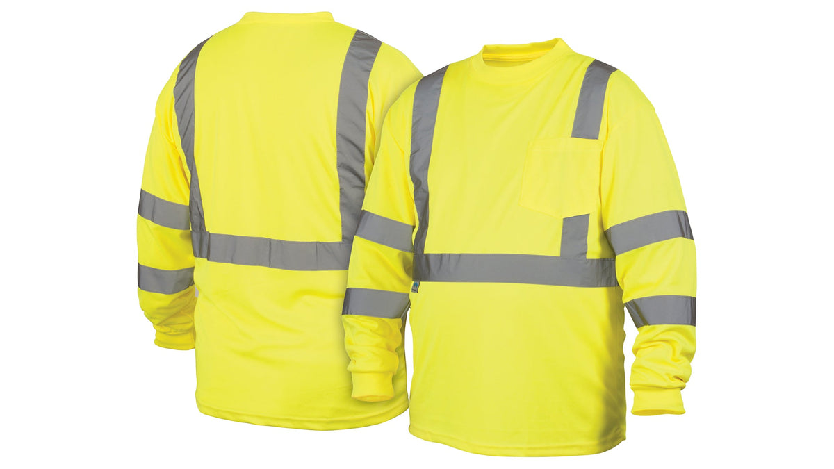 Pyramex RLTS31 Series Hi-Vis Shirts Medium Hi-vis Lime model RLTS3110M