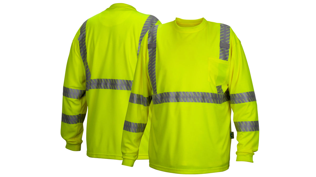 Pyramex RLTS33 Series Hi-Vis Shirts Medium Hi-vis Lime model RLTS3310M