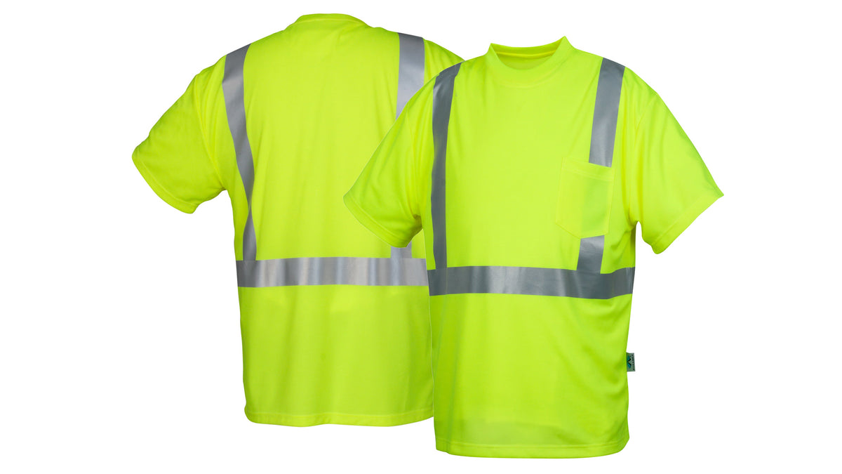Pyramex RTSHS21 Series Hi-Vis Shirts Medium Hi-vis Lime model RTSHS2110M
