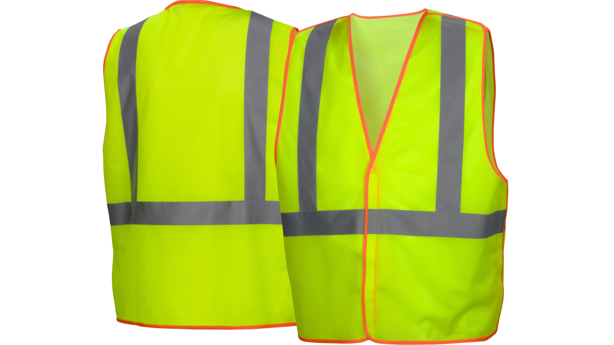 Pyramex RVHL40 Series Hi-Vis Safety Apparel Medium Hi-vis Lime model RVHL4010M