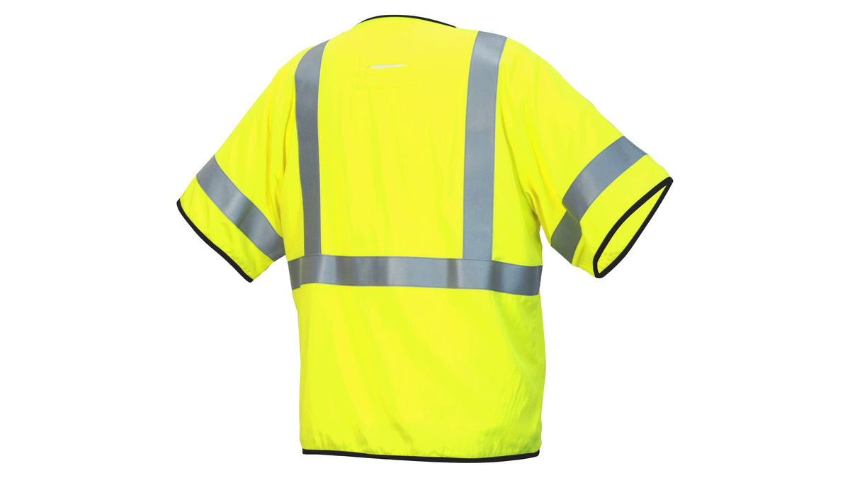 Pyramex RVHL51FR Series Flame Resistant Safety Apparel Medium Hi-vis Lime model RVHL5110FRM