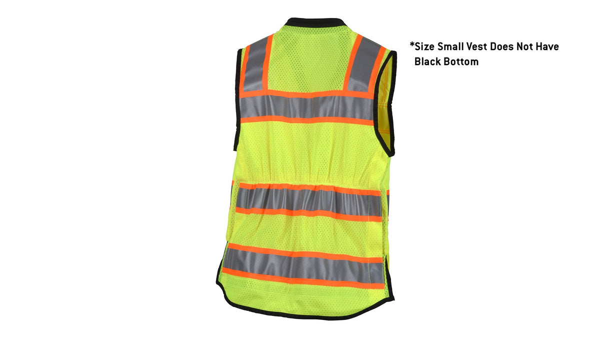 Pyramex RVZF61 Series Women s Vest Hi-Vis Safety Vests 2X-Large Hi-vis Lime model RVZF6110X2