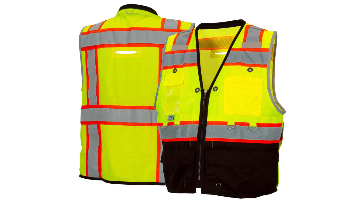 Pyramex RVZT44B Series Hi-Vis Safety Apparel Medium Hi-vis Lime model RVZT4410BM