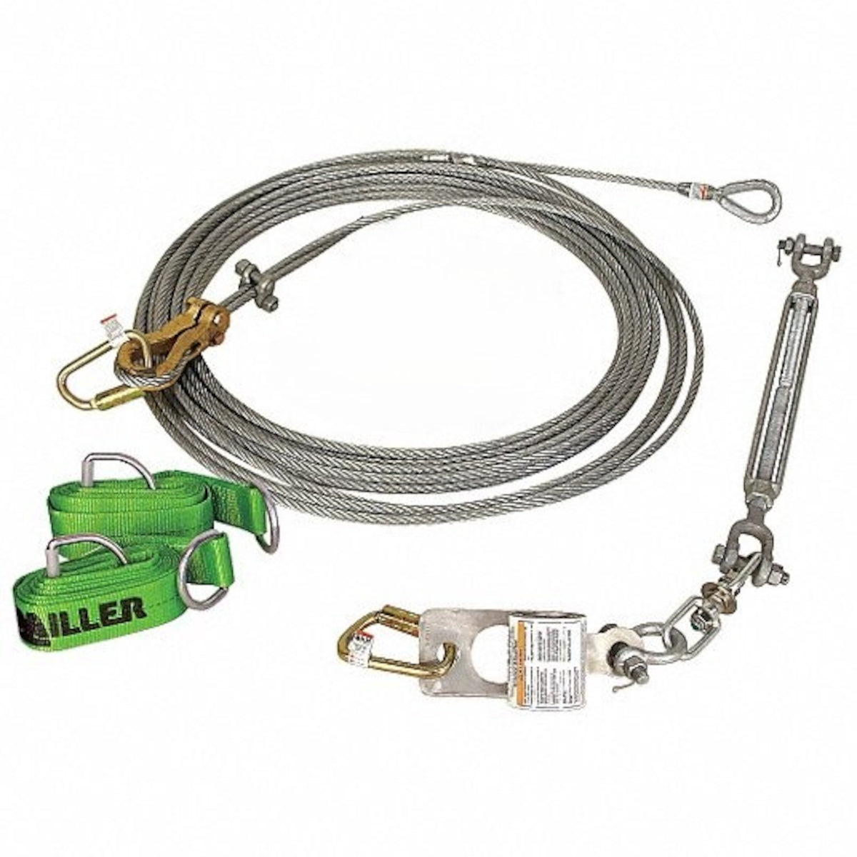 Miller SG8183-10 – SkyGrip™ Temporary horizontal lifeline kit system with 2 cross-arm strap