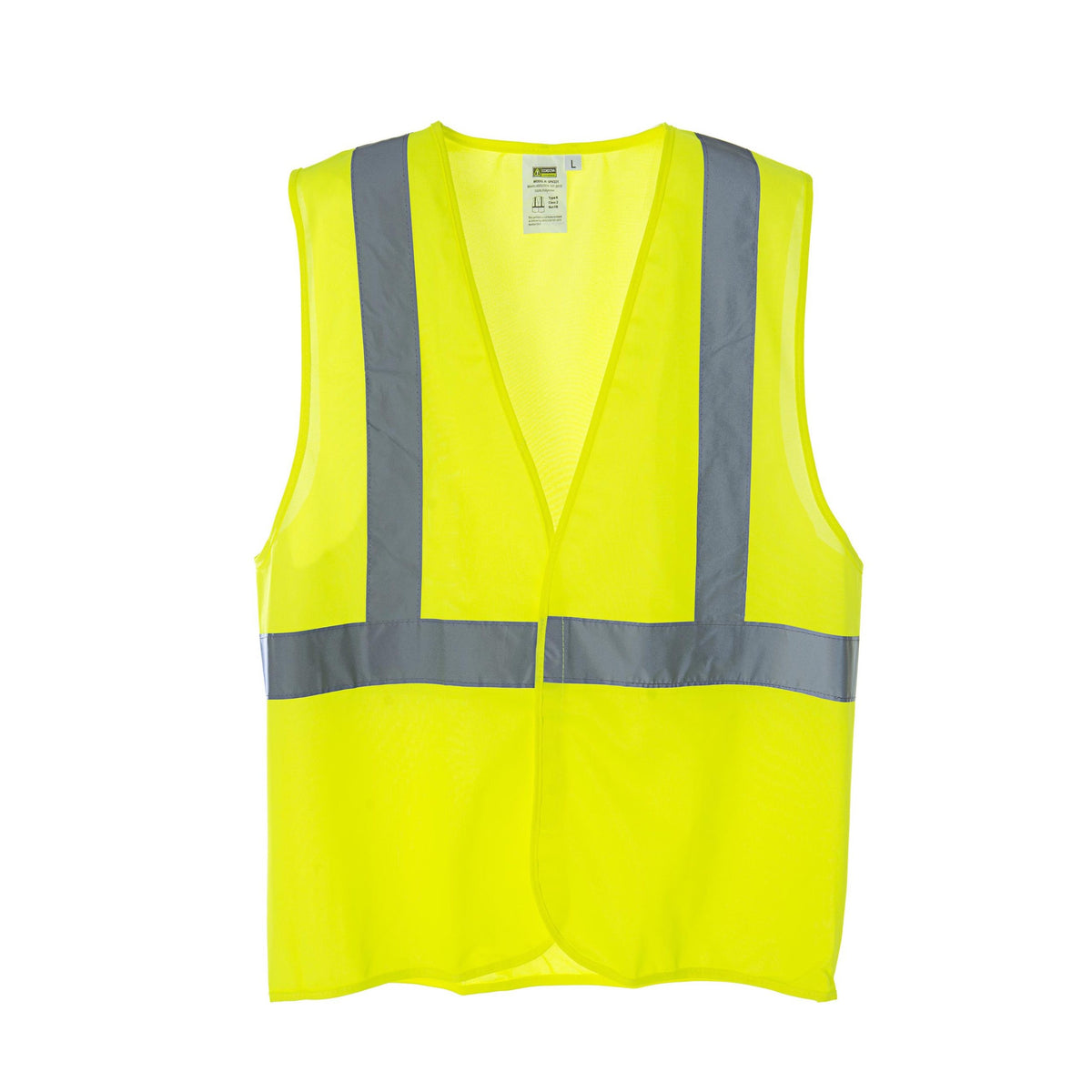 Cordova Class 2 Vest, Lime Solid Fabric, 2inch S #SPV221 - SPV221L image 3
