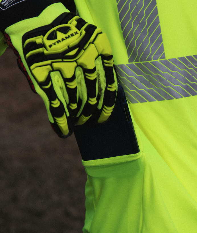 Pyramex RLP1NS Series Cold Stress PPE Large Hi-vis Lime model RLP110NSL