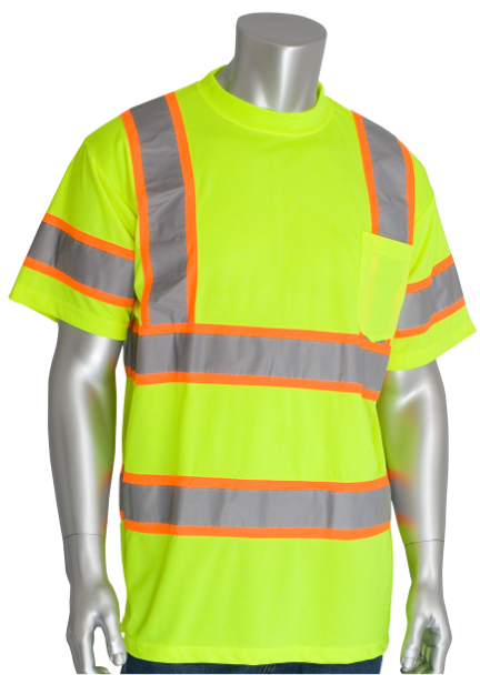 PIP 313-CNTSPLY ANSI Type R Class 3 Two-Tone T-Shirt