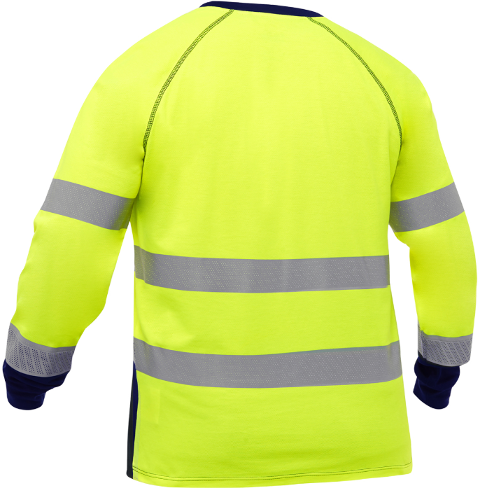 PIP 313M6118T ANSI Type R Class 3 Long Sleeve Shirt with Navy - view 3