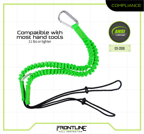 Frontline Fall ACTLS222 ToolGrip™ 11 lbs Twin Tool Lanyard – Polyurethane Worksite Safety & Industrial Supplies PPE