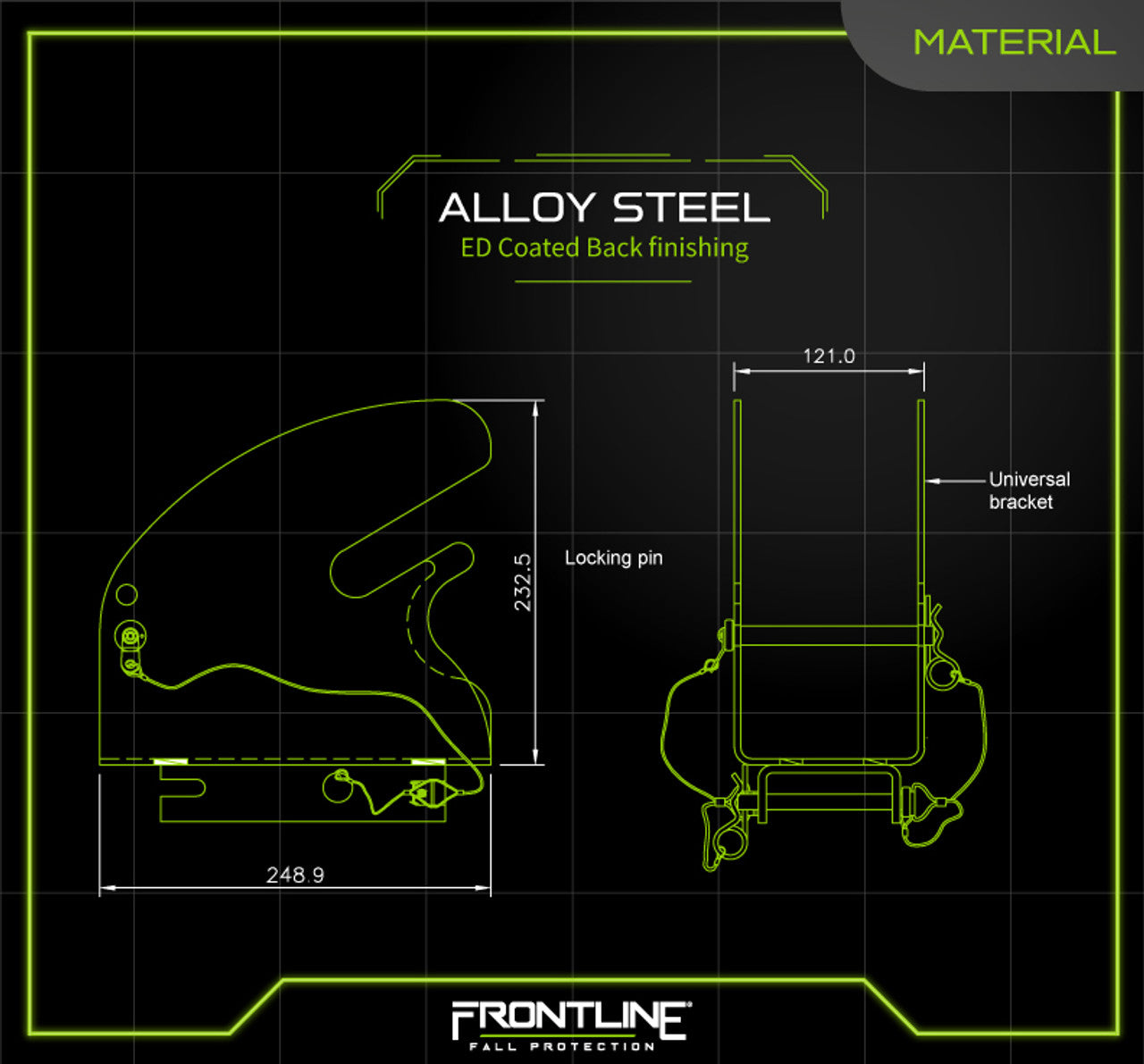 Frontline Fall TACBU Frontline MEGApod Universal Bracket for Retrieval SRL product image