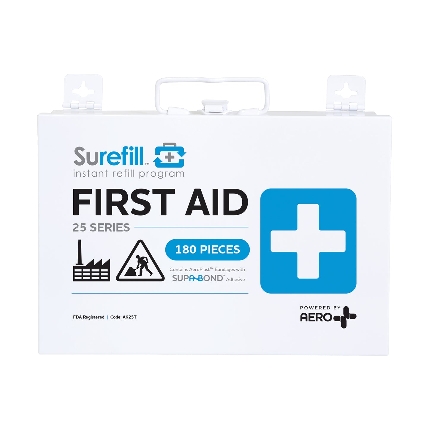 Surefill™ ALL PURPOSE 25 Series First Aid Kit – Metal Case #AK25T