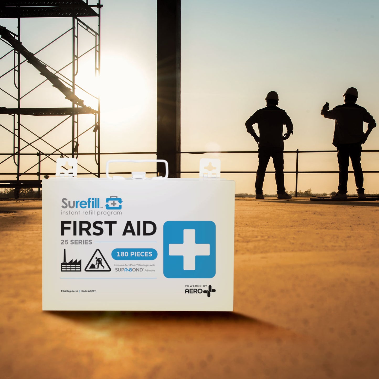 Surefill™ ALL PURPOSE 25 Series First Aid Kit – Metal Case #AK25T