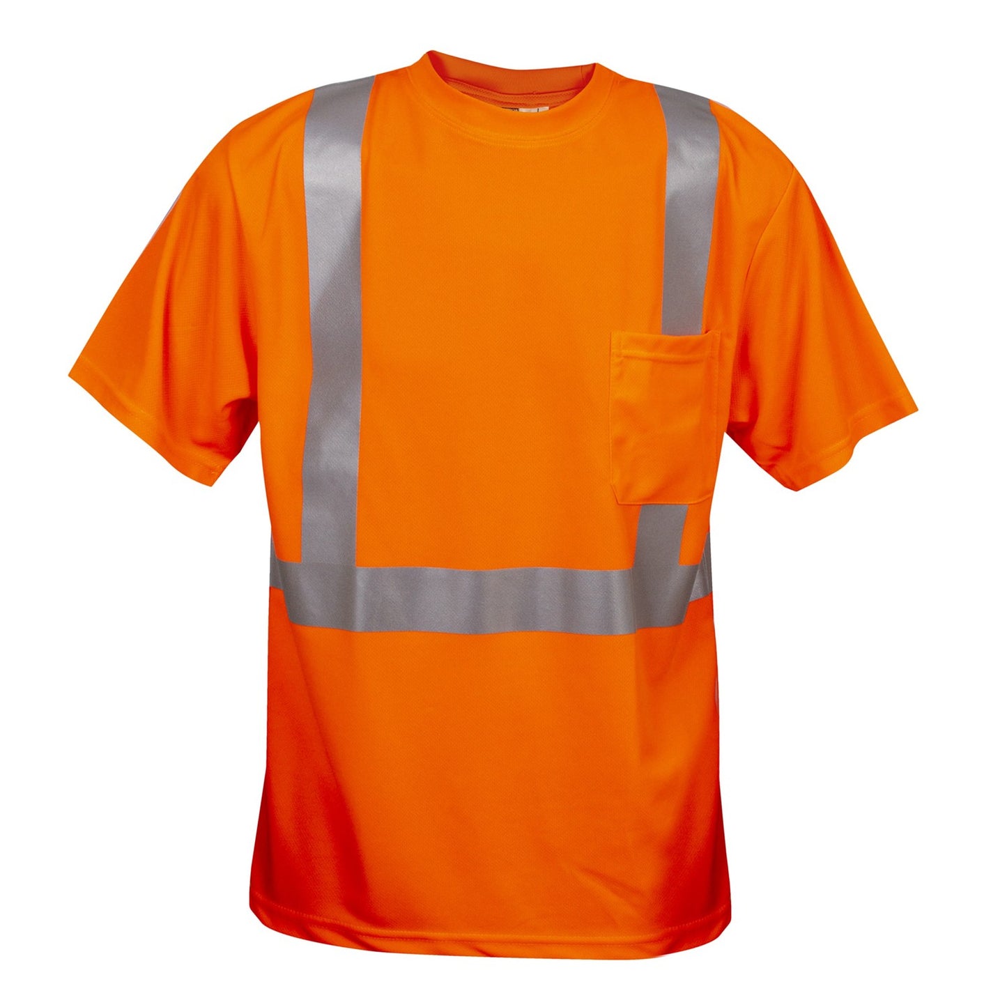 Cordova Class 2 Orange Birdseye Mesh Fabric T-sh #SPV410L image 3