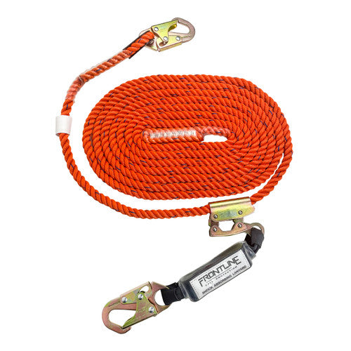 Frontline Fall VLP25R3L Premium Vertical Lifeline with Openable Rope Grab and Shock Pack product image
