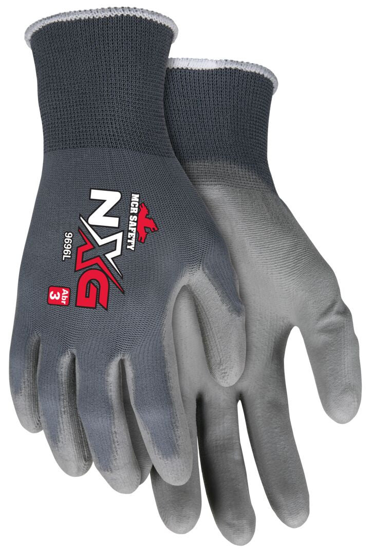 NXG 13-Gauge Nylon Work Gloves, Polyurethane Palm Coat, Knit Wrist - VP9696M