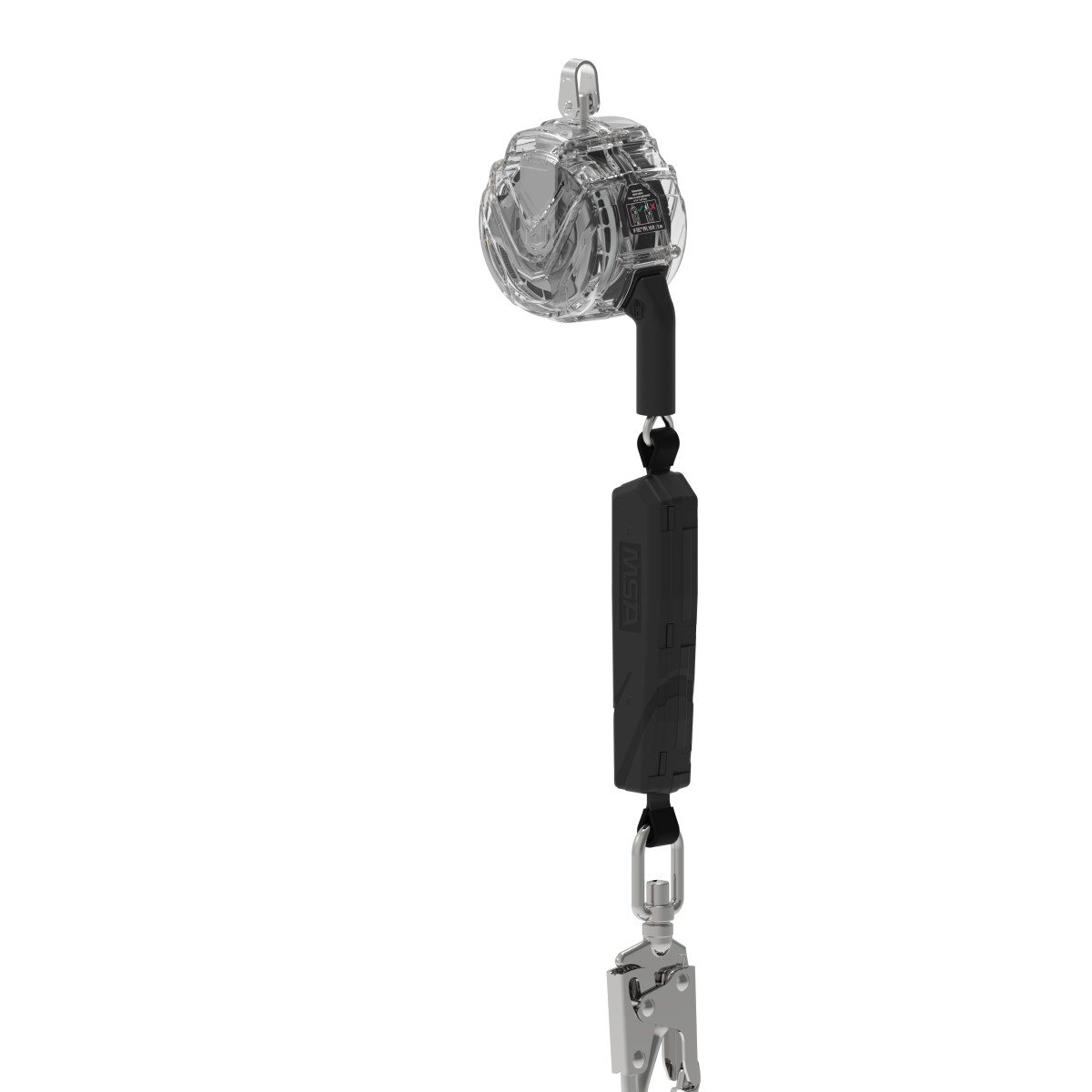 MSA V-TEC® Personal Fall Limiter-Cable - V-TEC PFL, 10', single-leg, 36CS swivel snaphook, ANSI Z359.14-2021, OSHA