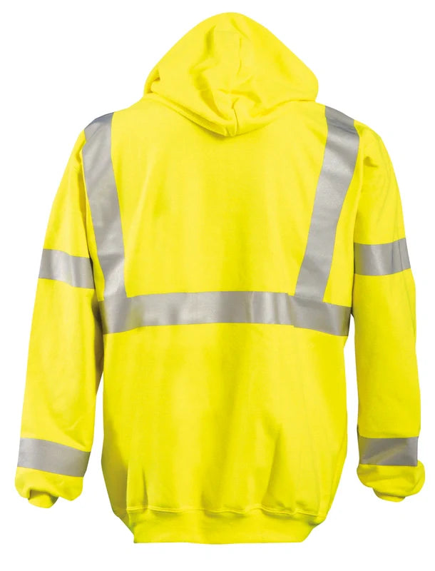 Occunomix Flame Resistant Dual Certified Pullover Hoodie Flame Resistant Safety Apparel Yellow M model FR-SM2213-YM