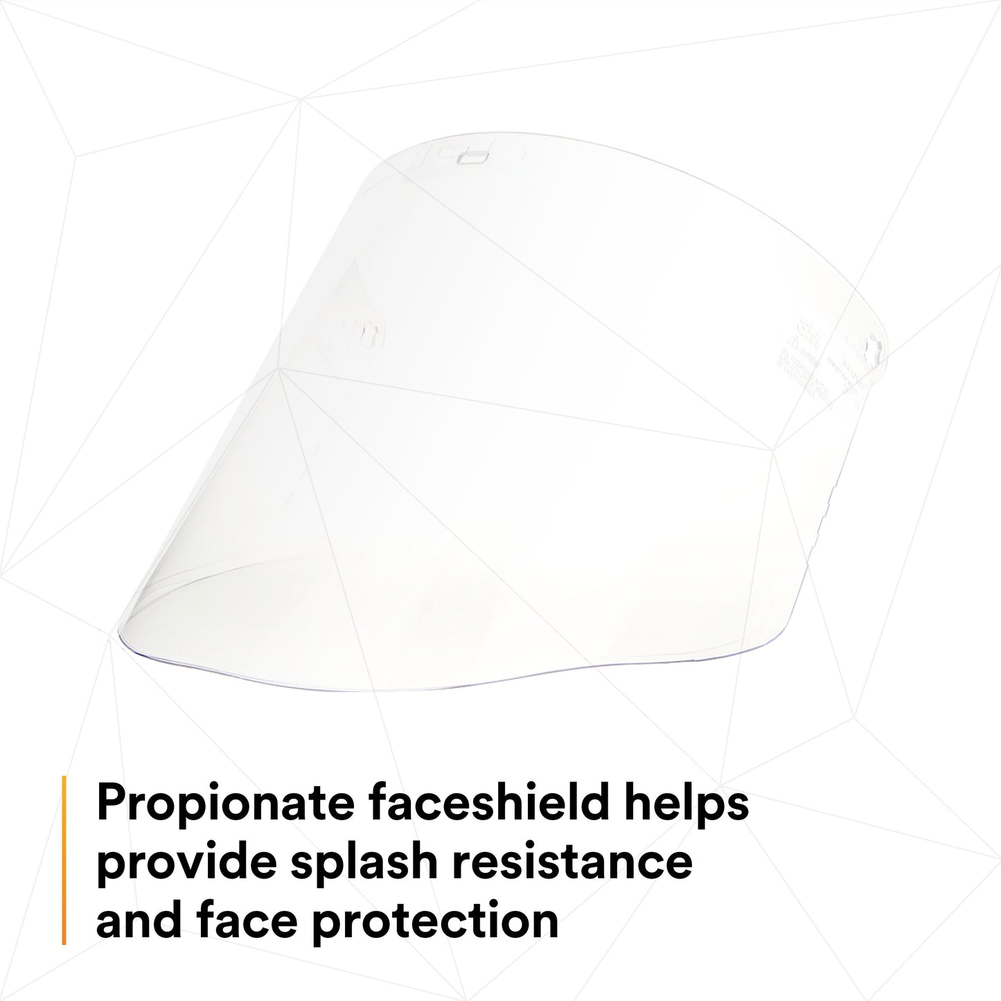 3M Clear Propionate Faceshield W96 82700-00000, Each - official 3M product image