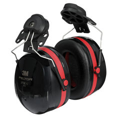 3M PELTOR Optime 105 Earmuffs H10P3E, Hard Hat Attached