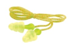 3M Tri-Flange Earplugs P3000, Corded