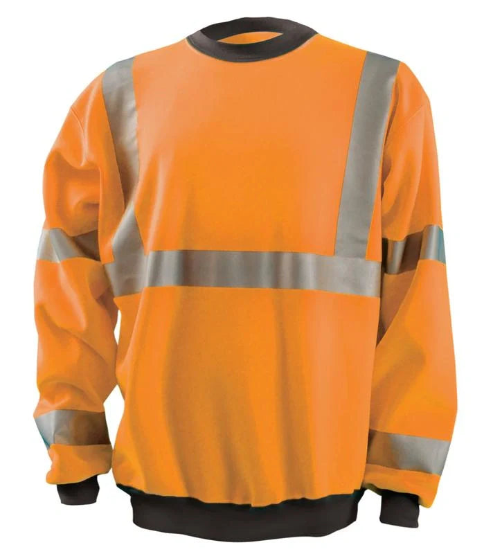 Occunomix 9 oz Crew Neck X-Back Sweatshirt Hi-Vis Jackets Orange XL model LUX-CSWTX-OXL