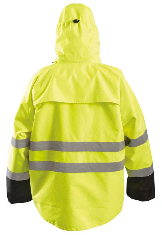 Occunomix 2-In-1 Black Bottom Ripstop Barka W/D-Ring Access Cold Stress PPE Yellow M model LUX-RSDJKT-YM