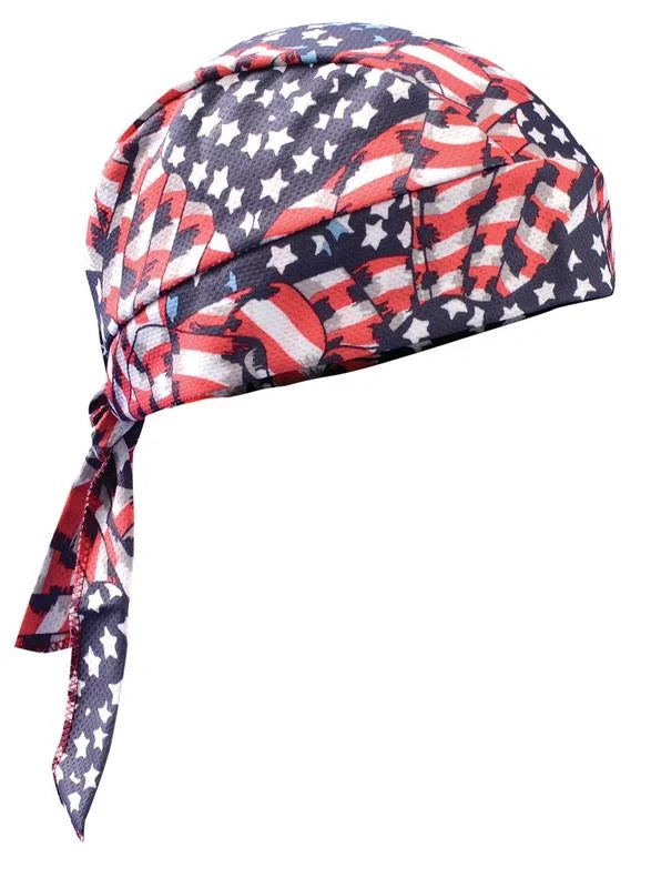 Occunomix Wicking & Cooling Skull Cap Cooling PPE Wavy One Size model TD200-WAV