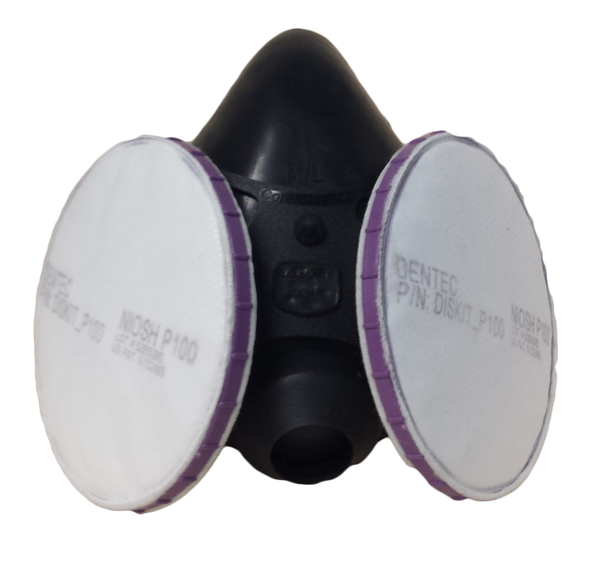Comfort-Air 400 Series Half Mask Respirator with DISKIT P100 Filters - Medium/Large - 4MLDISKP100ZAM - DenTec