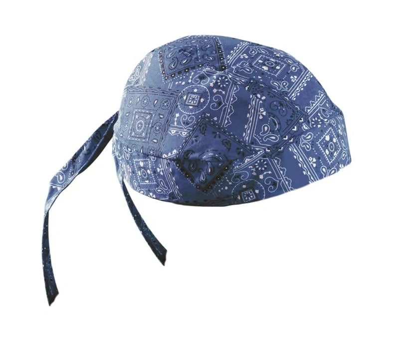 Occunomix Tie Hat Doo Rag Individual Cooling PPE Flames One Size model TN5-FLA