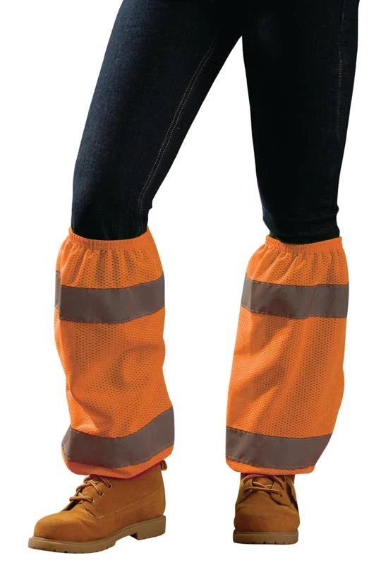 Occunomix Leg Gaiters Pair Hi-Vis Safety Apparel Yellow One Size model LUX-SG-Y