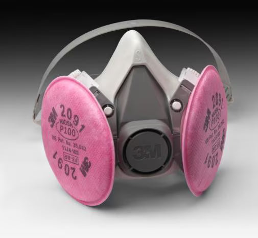 6291 3M 6191 ™ Half Facepiece Reusable Respirator Assembly , 6291, 6391 - P100 Worksite Safety & Industrial Supplies PPE