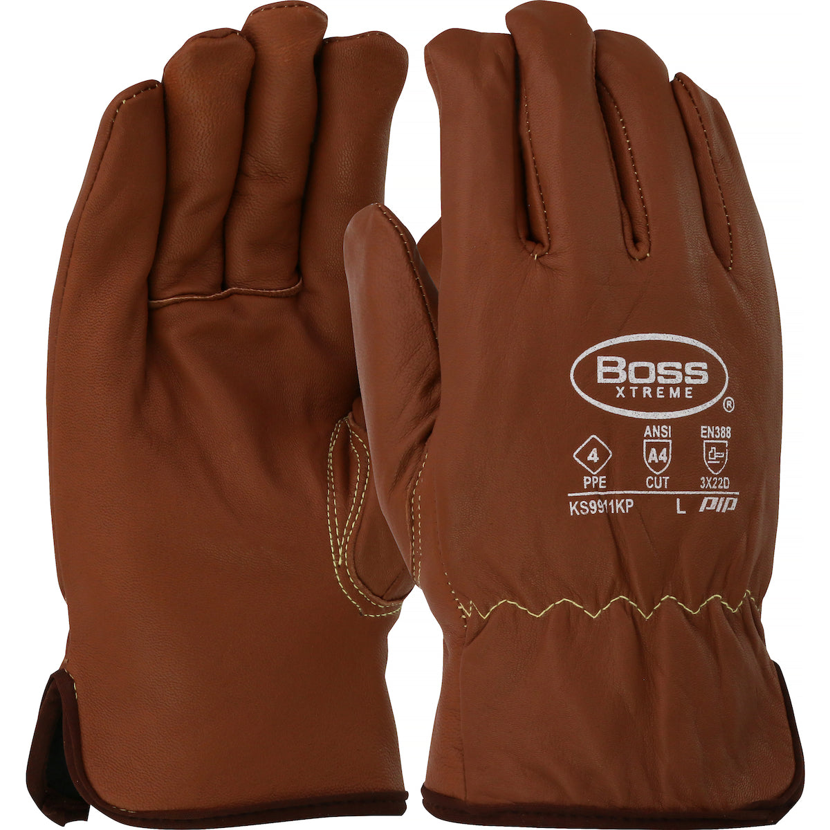 PIP KS9911KP glove - work glove - Brown
