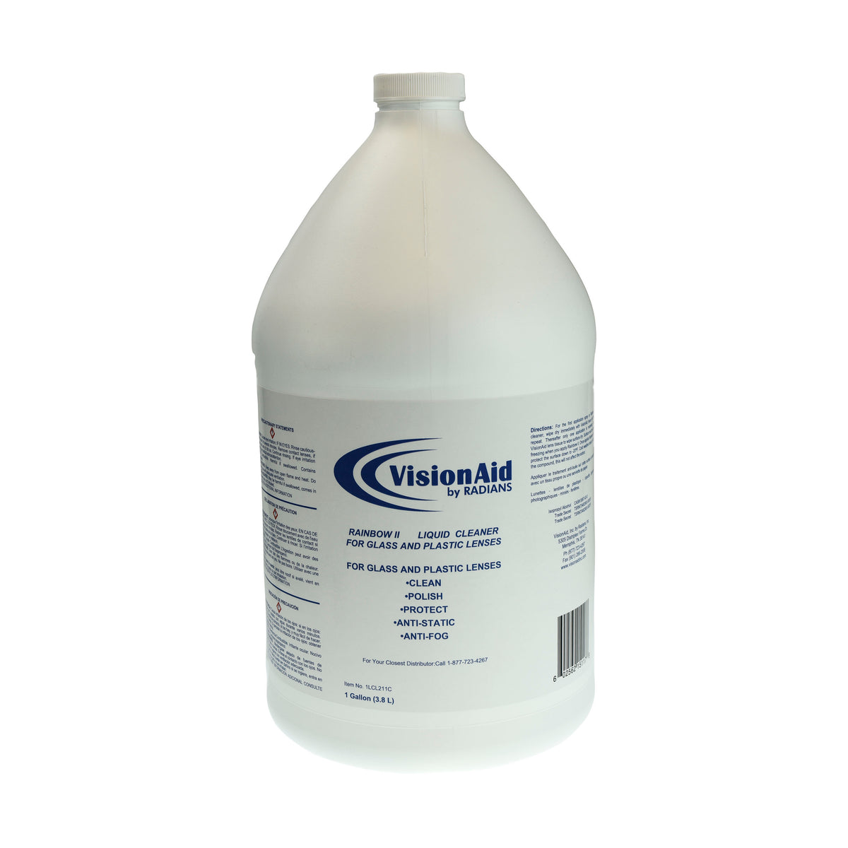 Vision Aid 1LCL211 - Lens Cleaning Liquid - 2 oz w/Flip Top Cap -