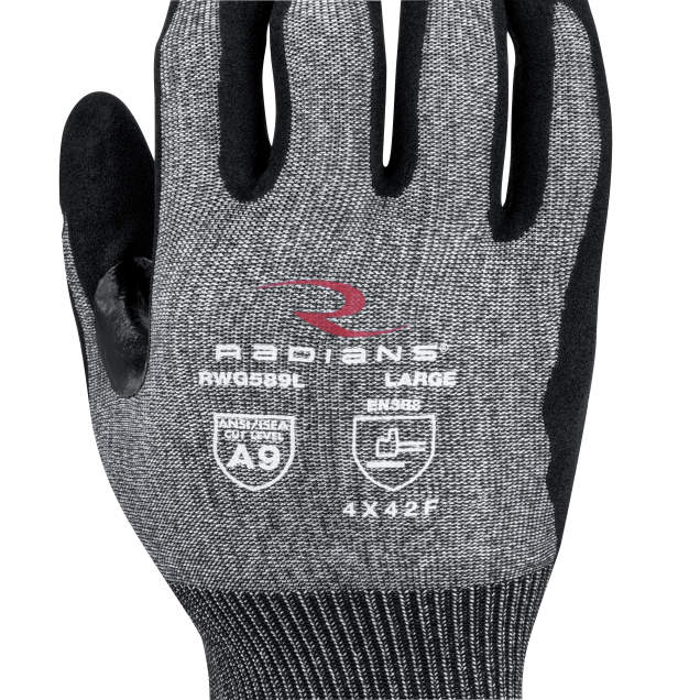 Radians RWG589 glove - cut resistance