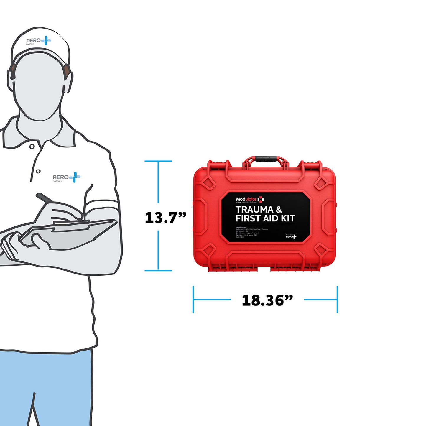 Modulator Trauma Kit with Bleed Control – Rugged Hard Case #M610-1