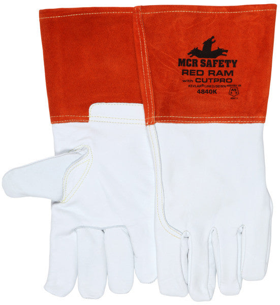 MCR Safety Welding Gloves – heat resistant – Red
