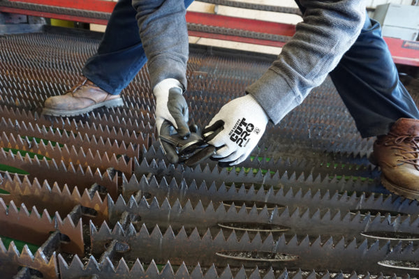 92743BP - MCR Safety CutPro® - 13-Gauge HyperMax® HPPE Shell - Cut, Abrasion, and Puncture Resistant Work Gloves - Bi-polymer Coated Palm and Fingertips - Reinforced Thumb Crotch