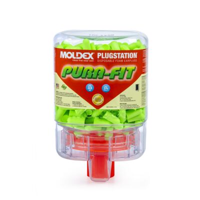 Moldex Pura-Fit 6844 Uncorded Earplug PlugStation, NRR 33 dB, 250 Pairs