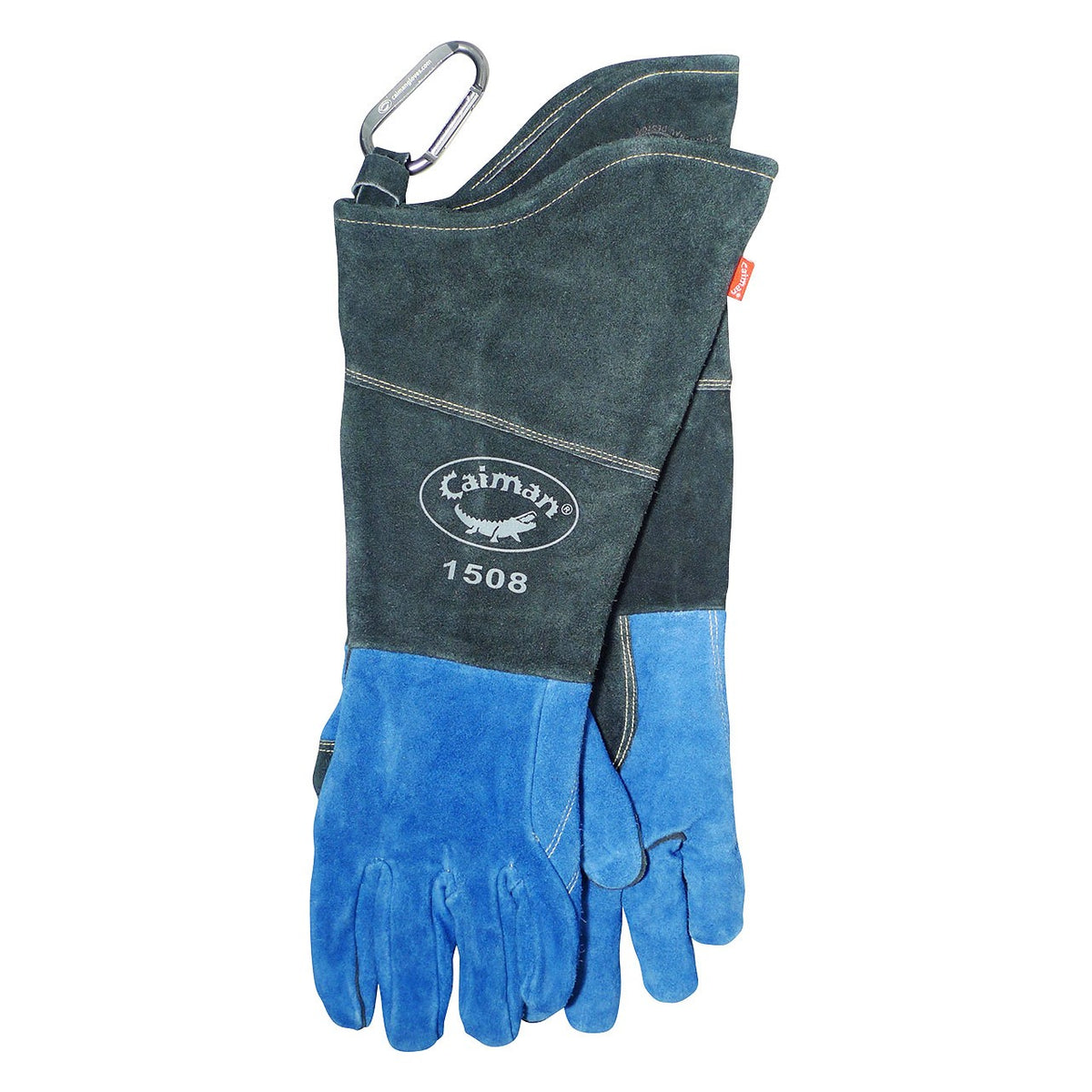 PIP Caiman - Premium Split Cowhide MIG/Stick Welder' Gloves with Fleece Lining and Scalloped Cuff - 18" Length - view 6