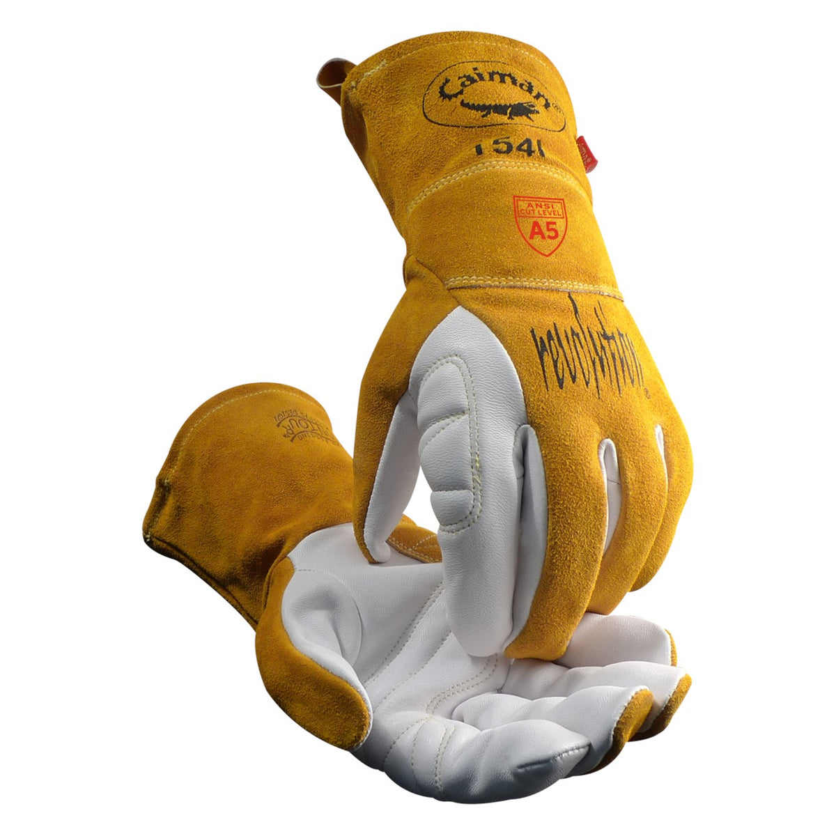 PIP Caiman - Premium Goat Grain TIG/Multi-Task Welder' Gloves with Split Cowhide Back and Para-Aramid Cut Lining - view 3