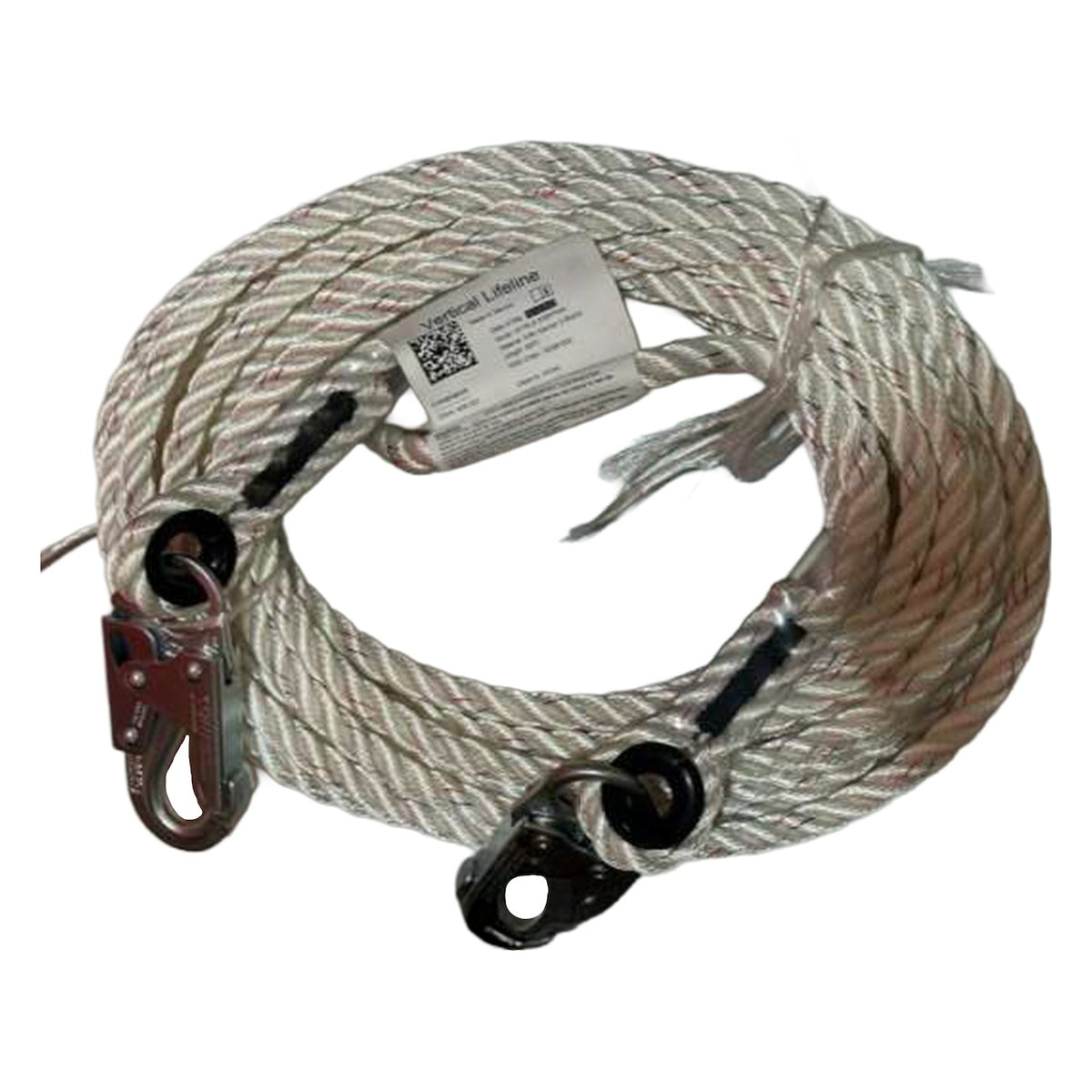 Miller 201RLS-5 5/8" Diameter Dacron® Polyester Rope Lifeline with Steel Locking Snap Hooks