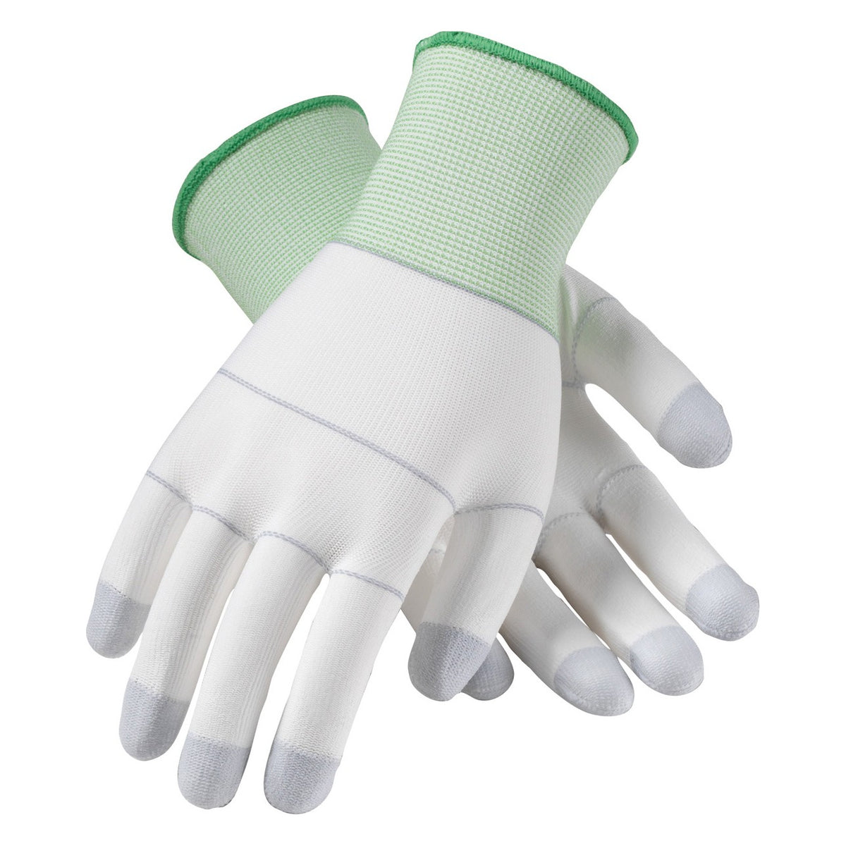 CleanTeam 40-C125 Seamless Knit Nylon Clean Environment Glove with Polyurethane Coated Smooth Grip on Palm & Fingers