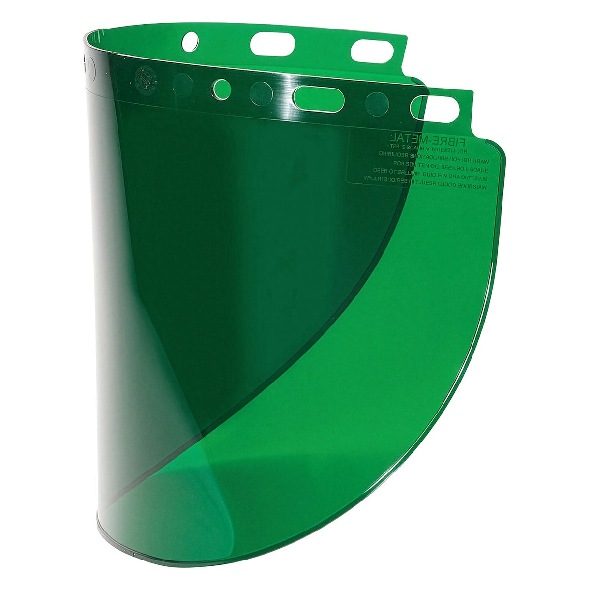 Fibre-Metal 4178DGNBP Universal Fit Propionate Safety Visor - Dark Green- .060" Thickness - Bulk Packed